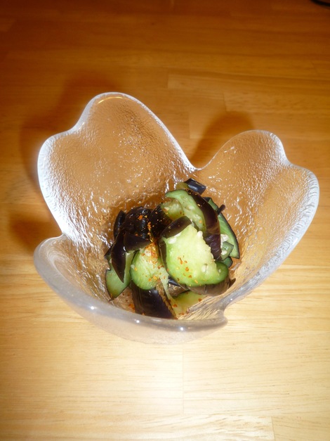 Nasu no Tsukemono_serve and sprinkle with ichimi