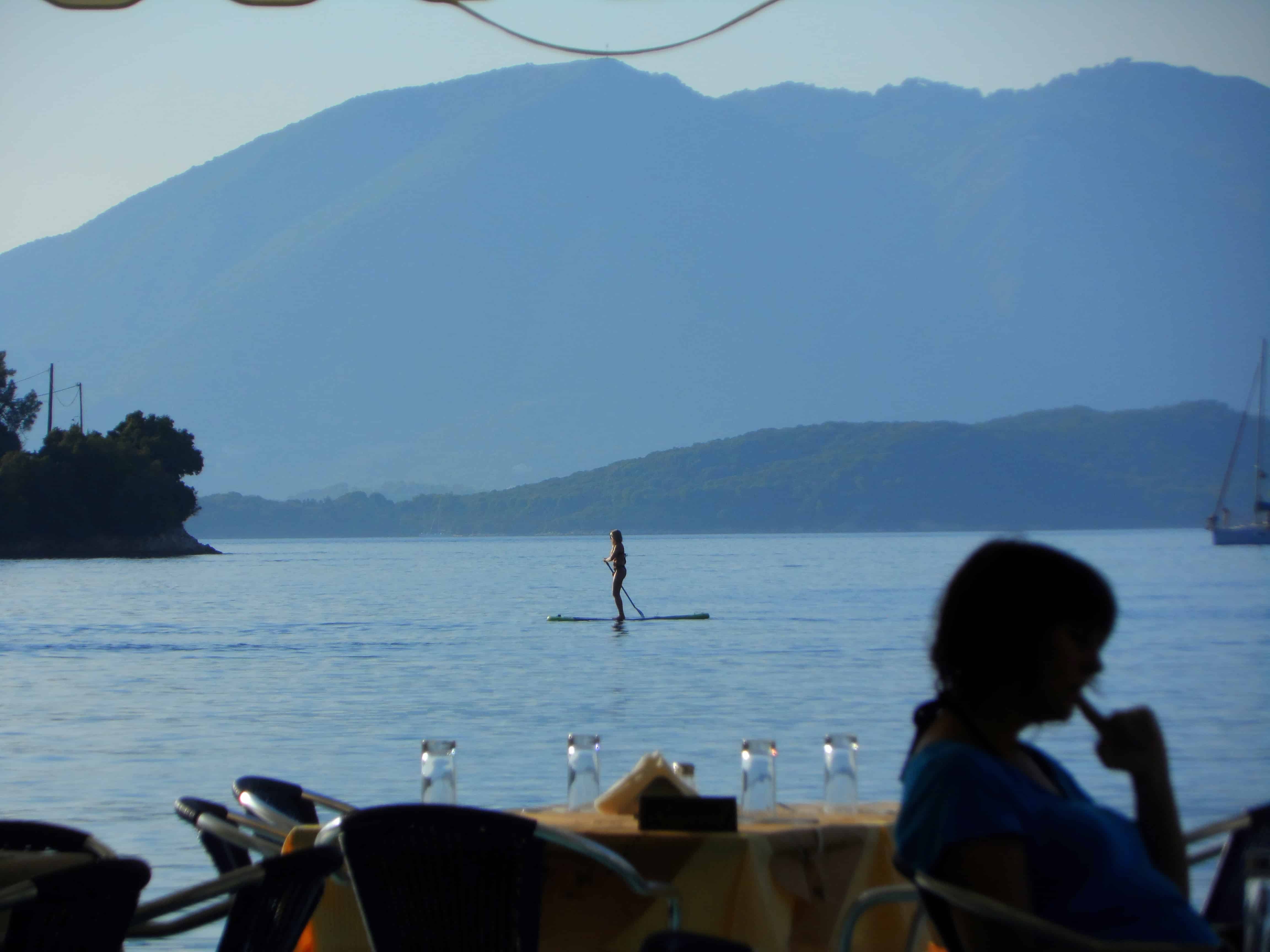 Swimming-and-eat-at-Spilia Ionian