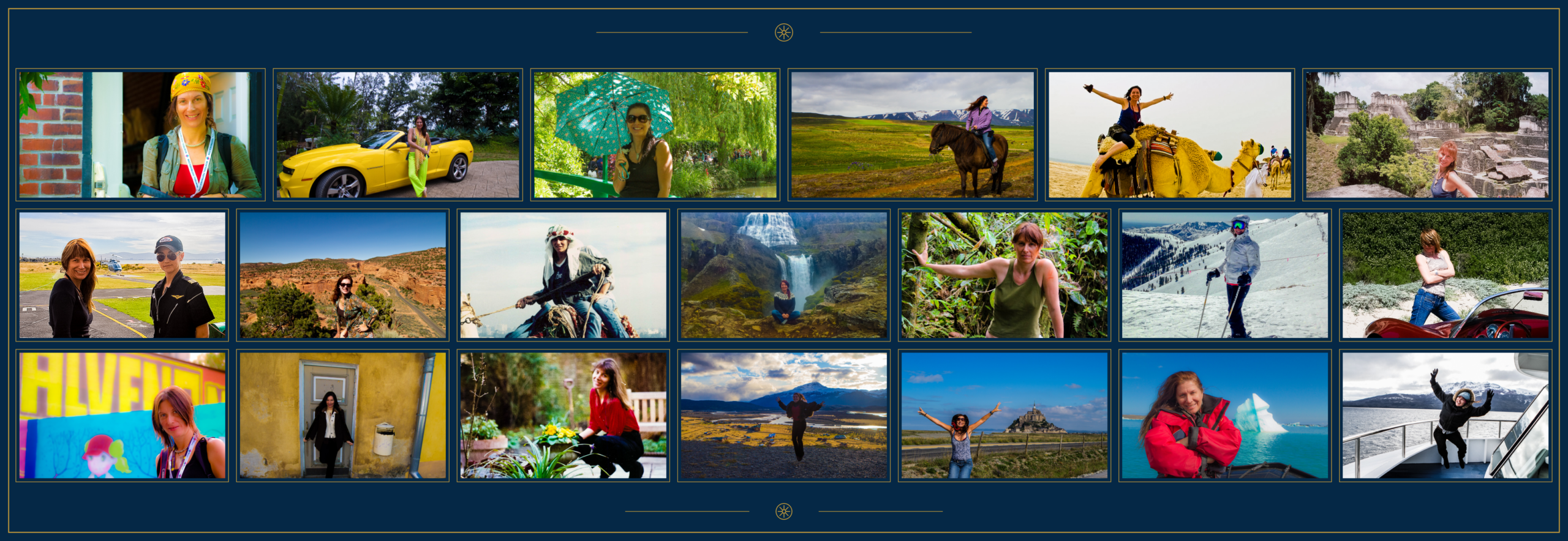 Renee Blodgett travel collage