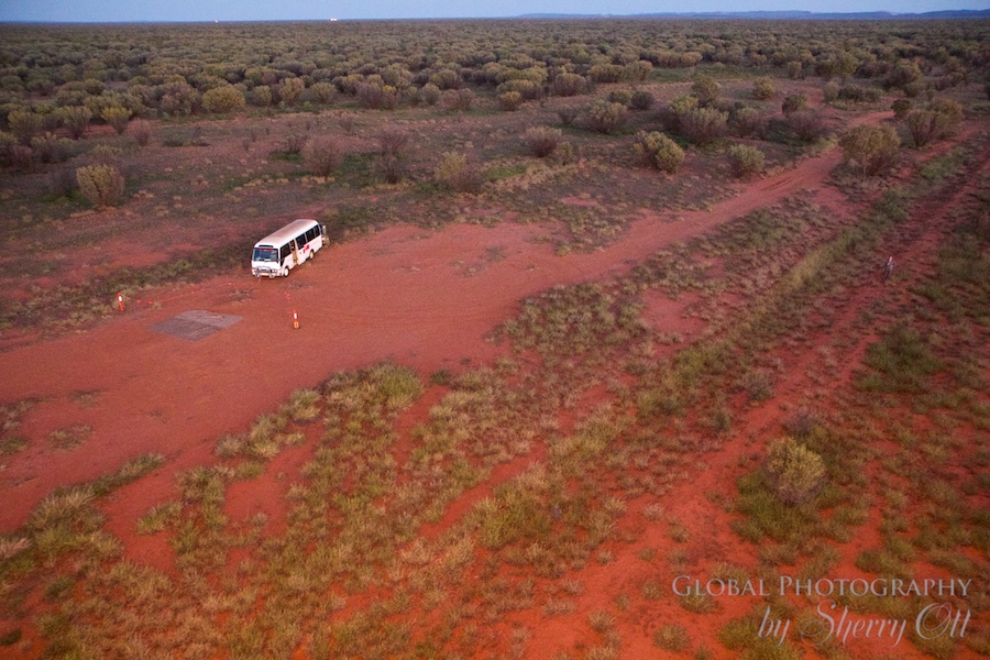 Hot air balloon outback
