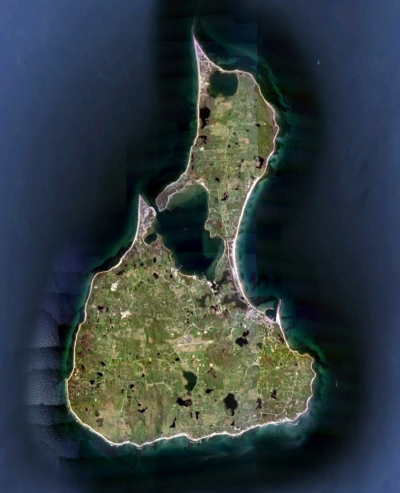 Aerial View Of Block Island Spearfishing In Sharky Waters • We Blog The World