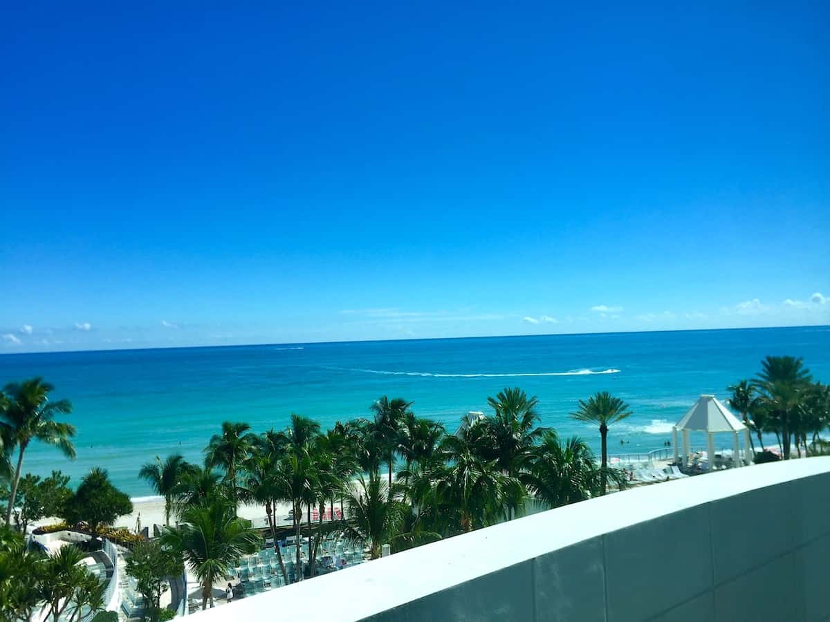 Overlooking the Atlantic from Beach at The Diplomat Beach Resort