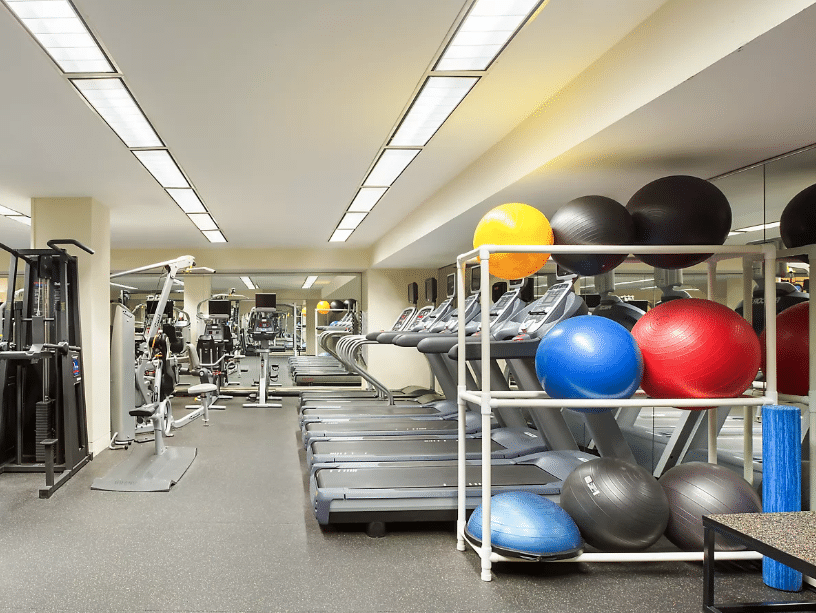 The gym at the Fairmont San Francisco. Credit: Fairmont.