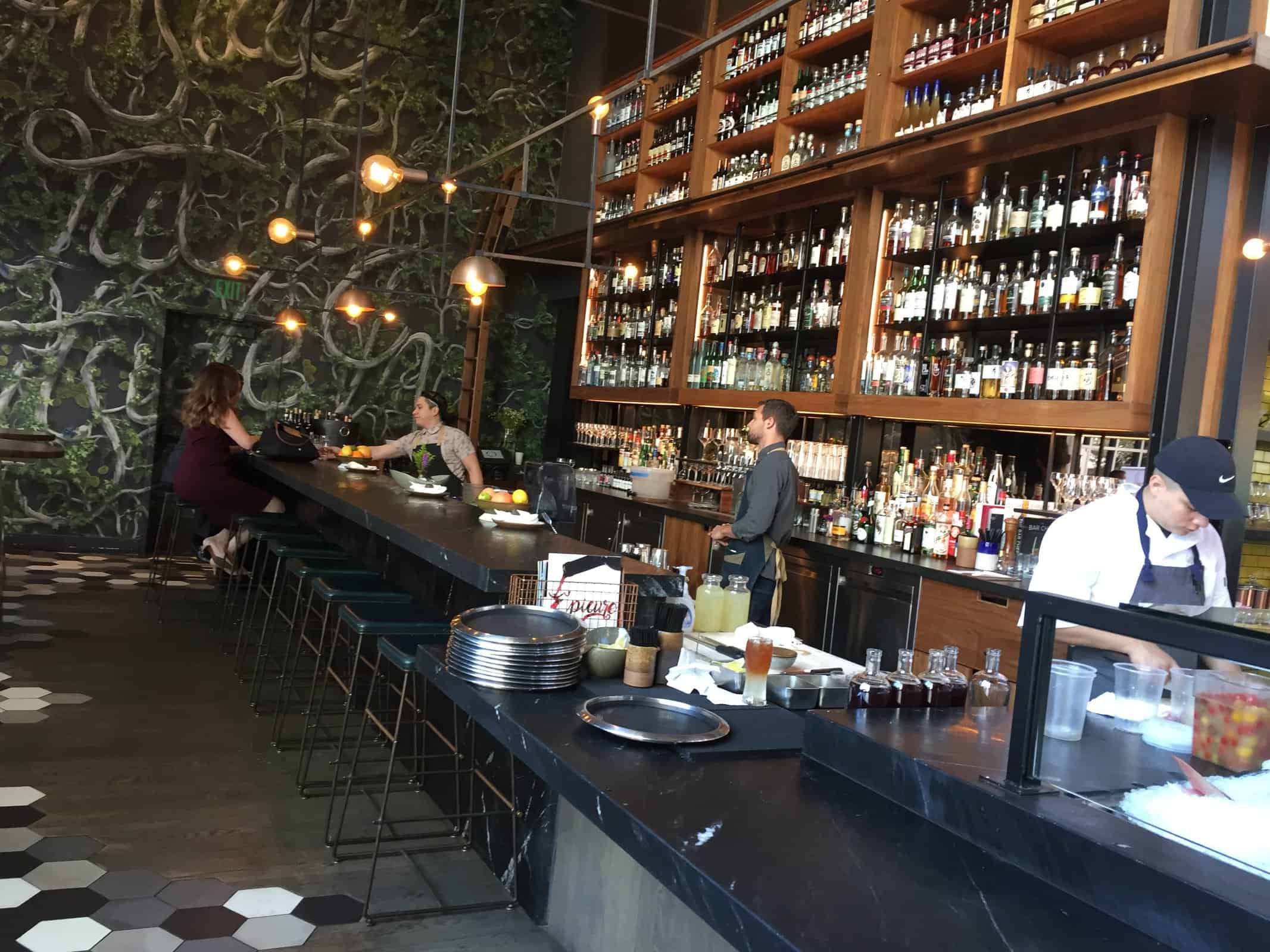 Interior at Otium restaurant, Downtown LA