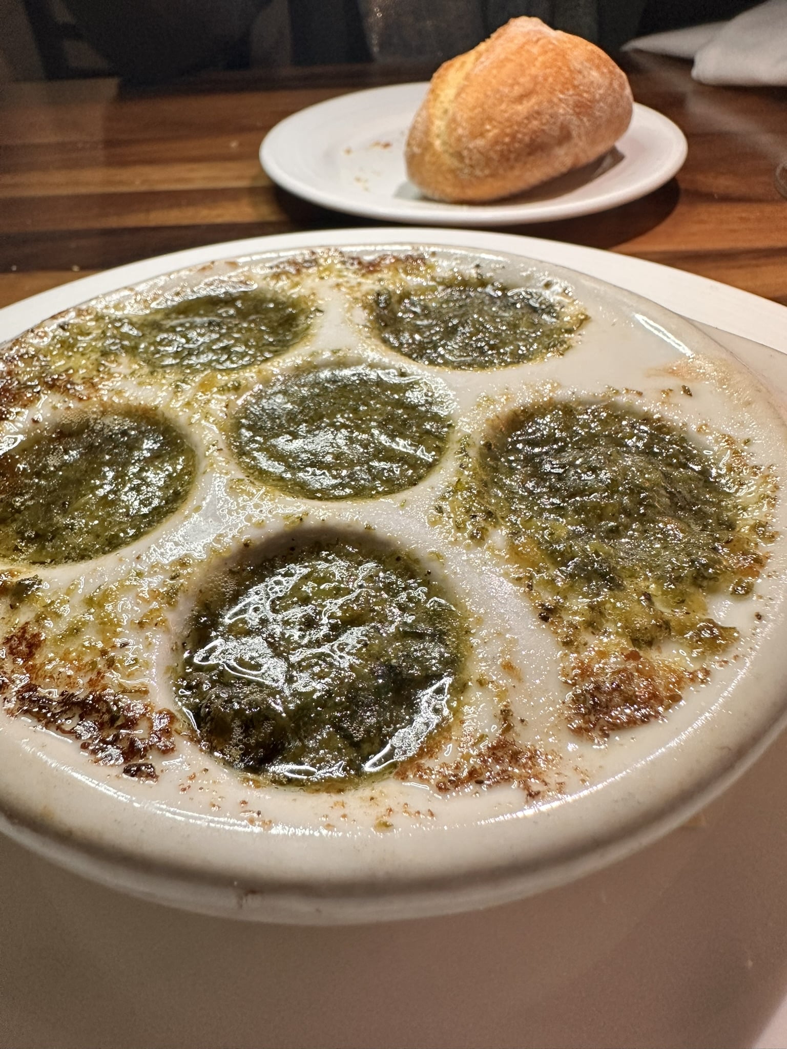 Above and below, the Escargot at Chapeau