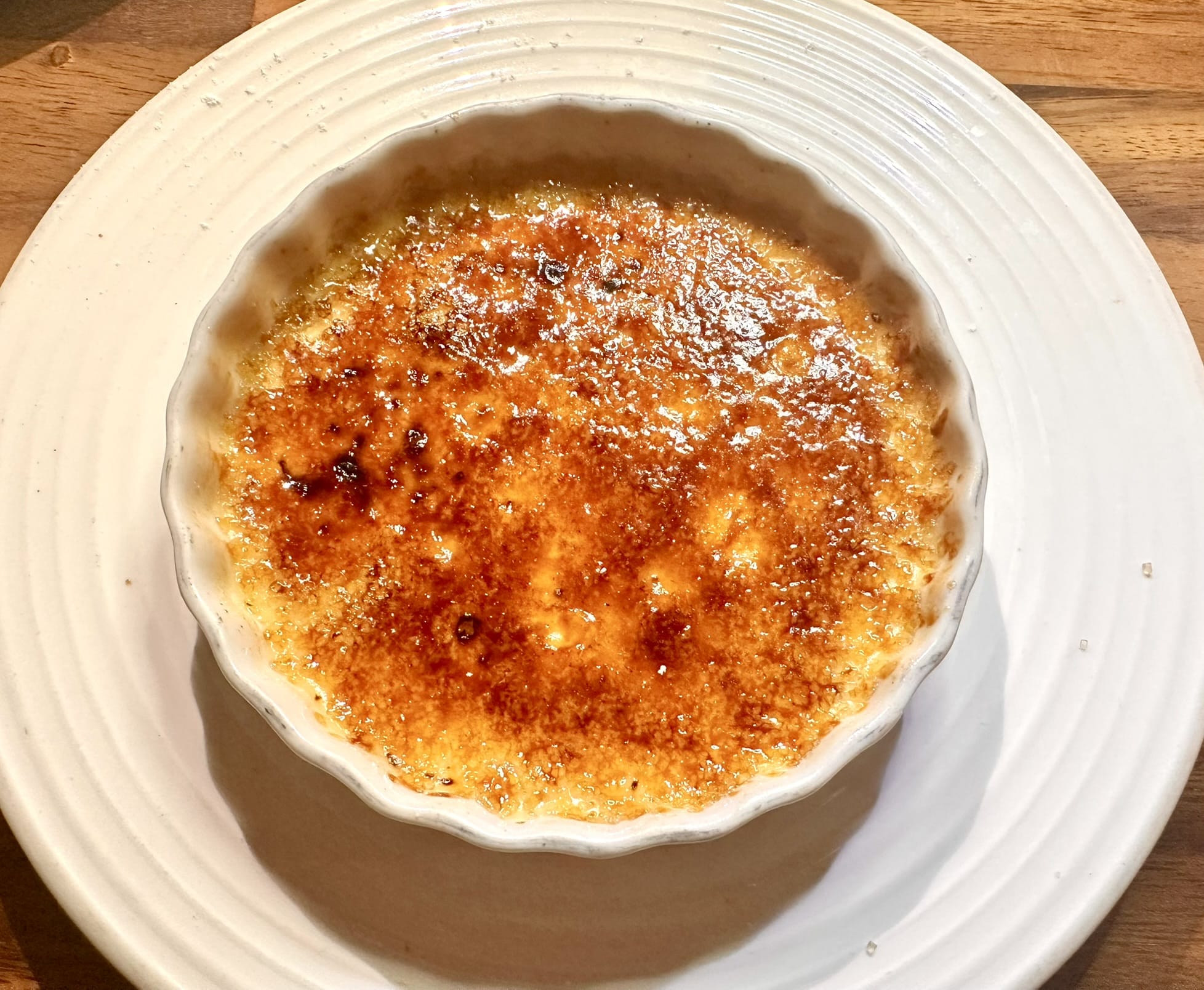 The Creme Brulee at Chapeau