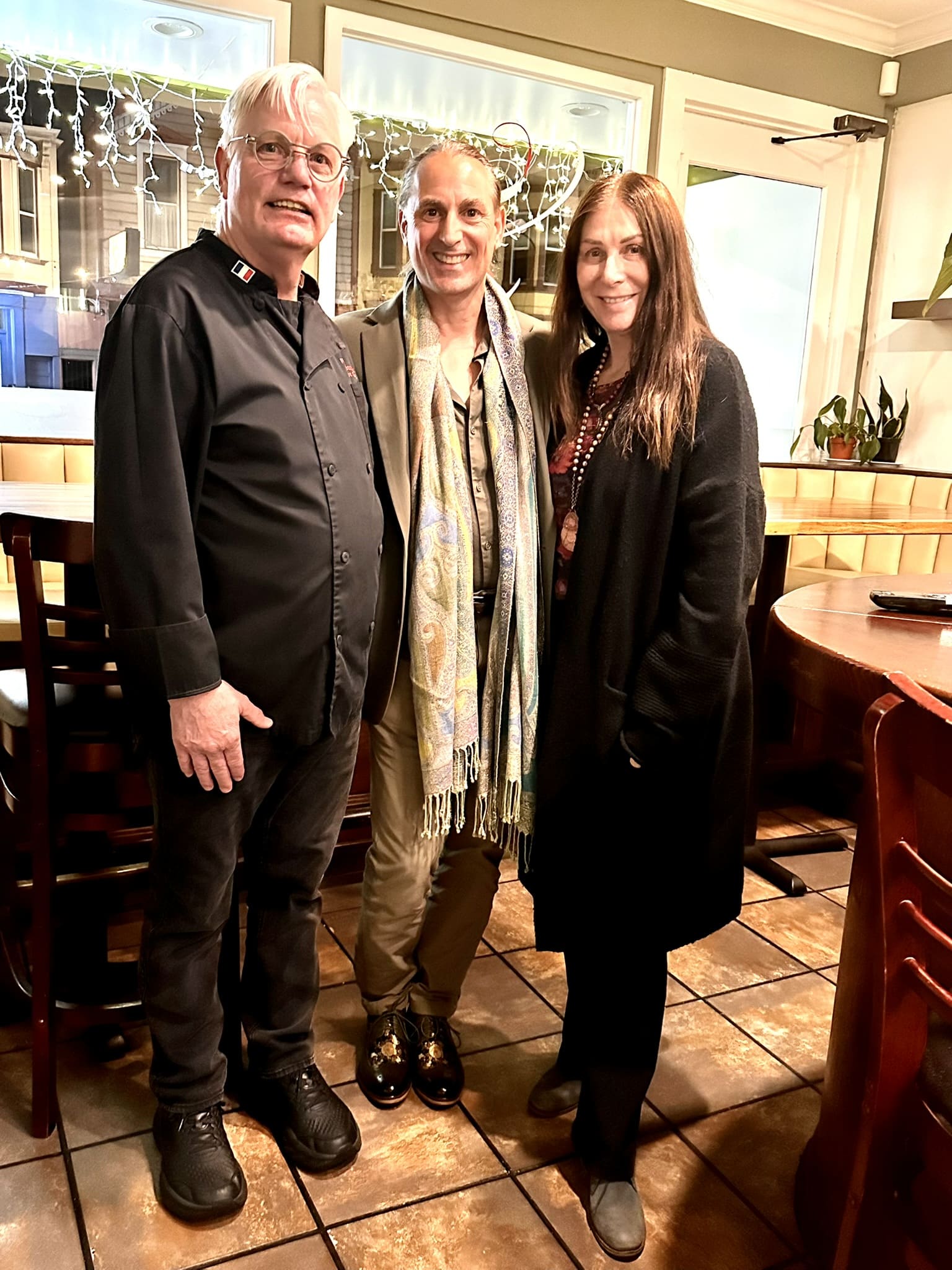 From left to right: Phillip (Chapeau owner and chef), Anthony and Renee
