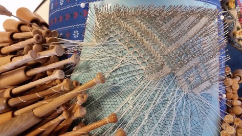 Lace making Annaberg Germany 2 Lace Making Wooden bobbins