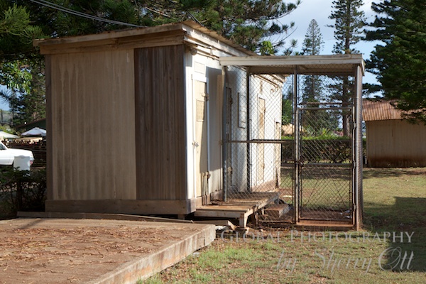 Lanai City jail The cage called a city jail