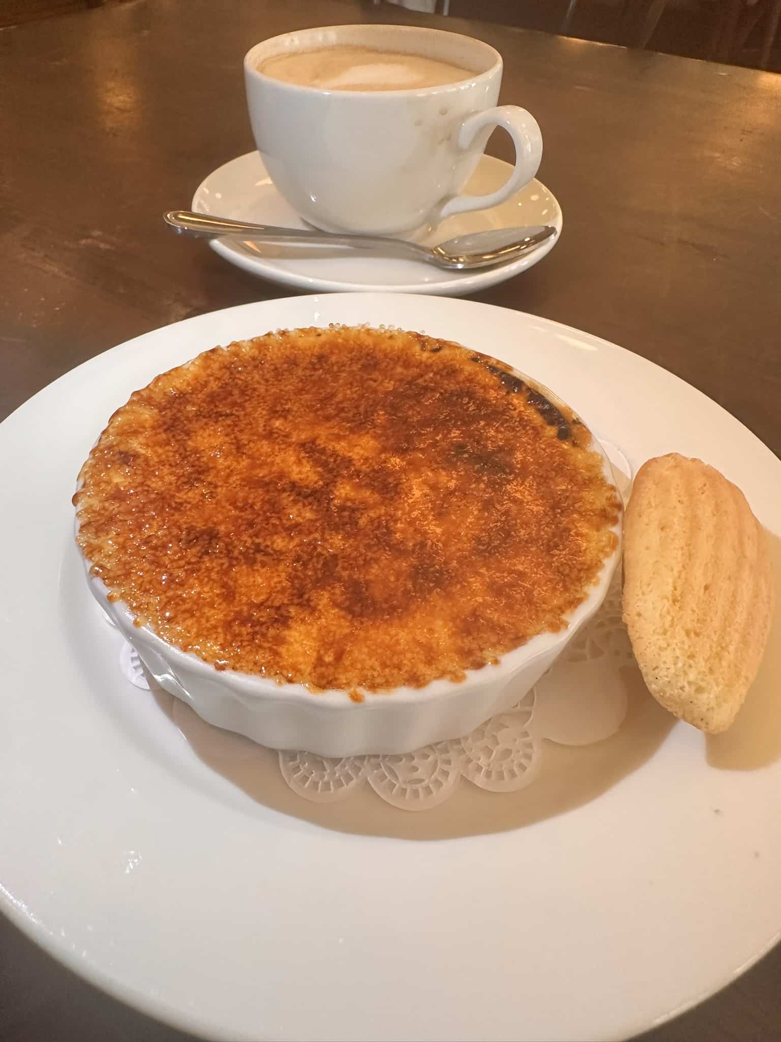 The Creme Brulee at Parc Restaurant in Philly