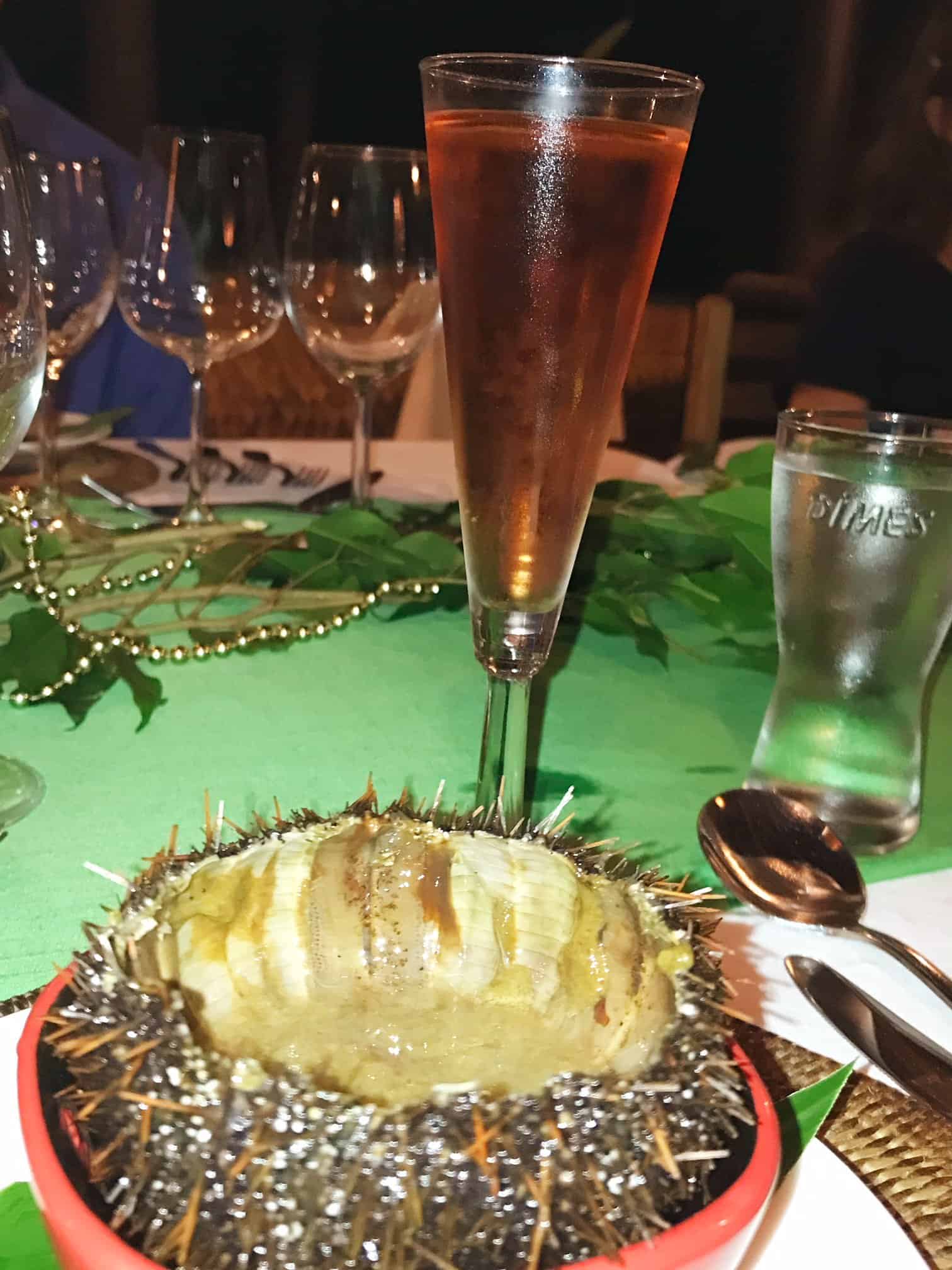 Sea urchin at Tavanipupu Resort