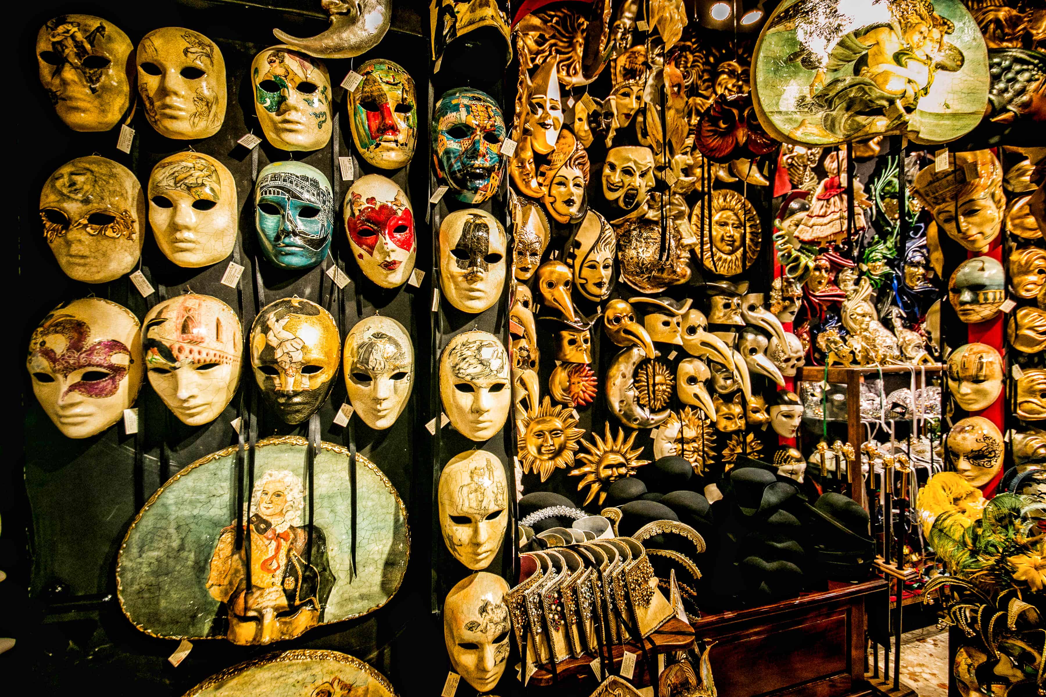 Venetian carnival masks