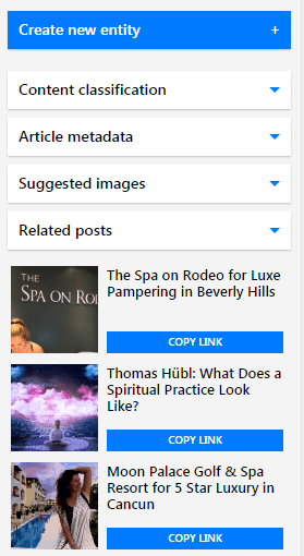 Related Posts in WordLift