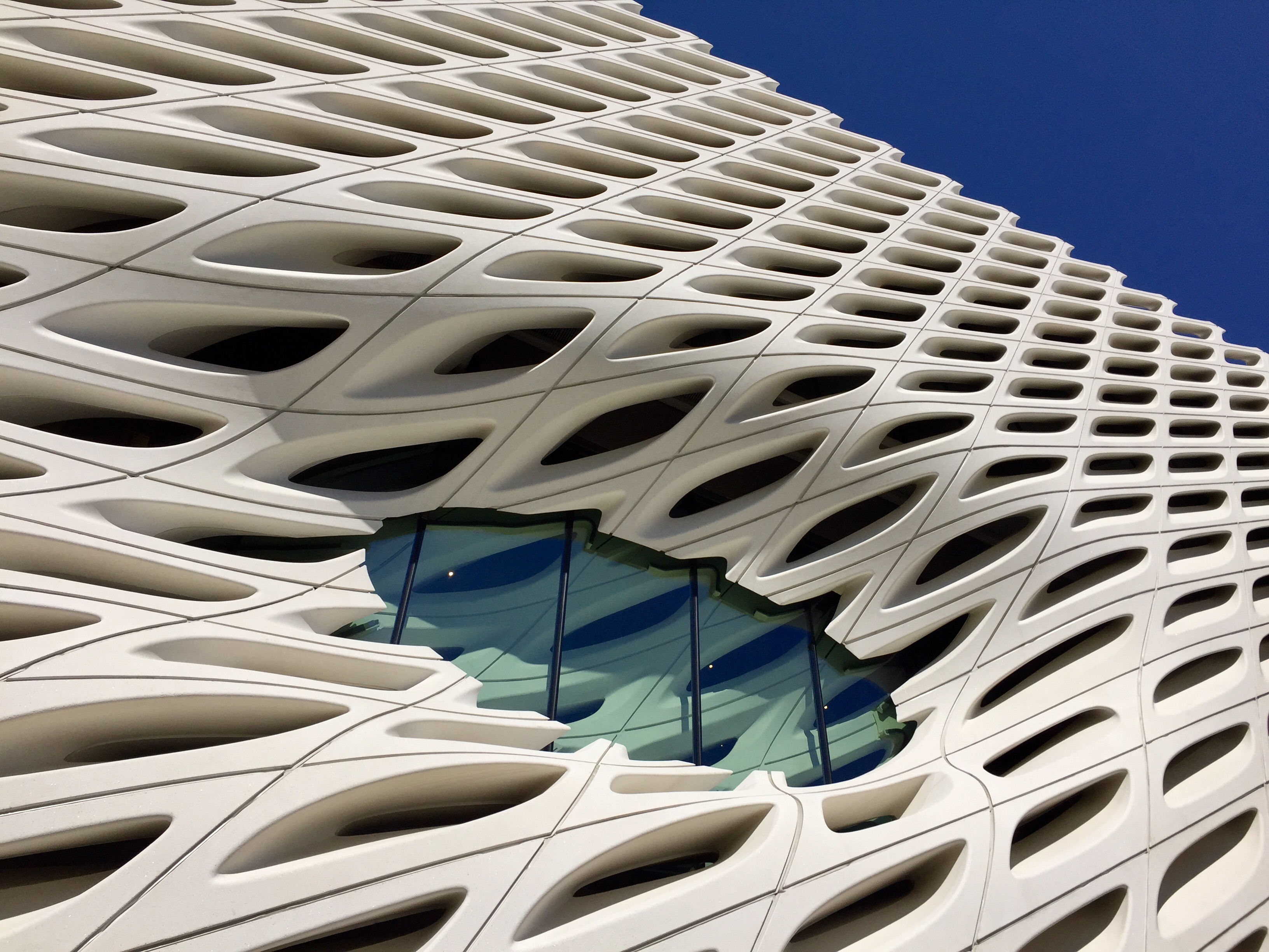 Exterior of The Broad, Downtown LA museum