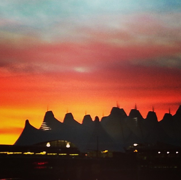 Denver airport sunrise