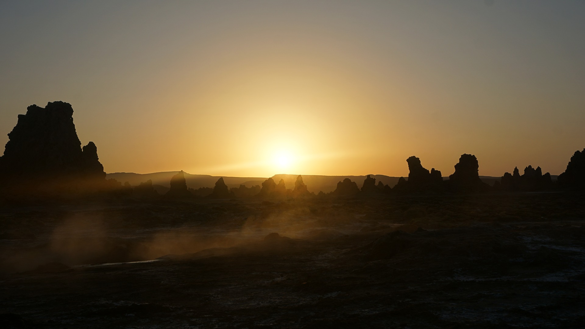 Climbing Lake Assal
