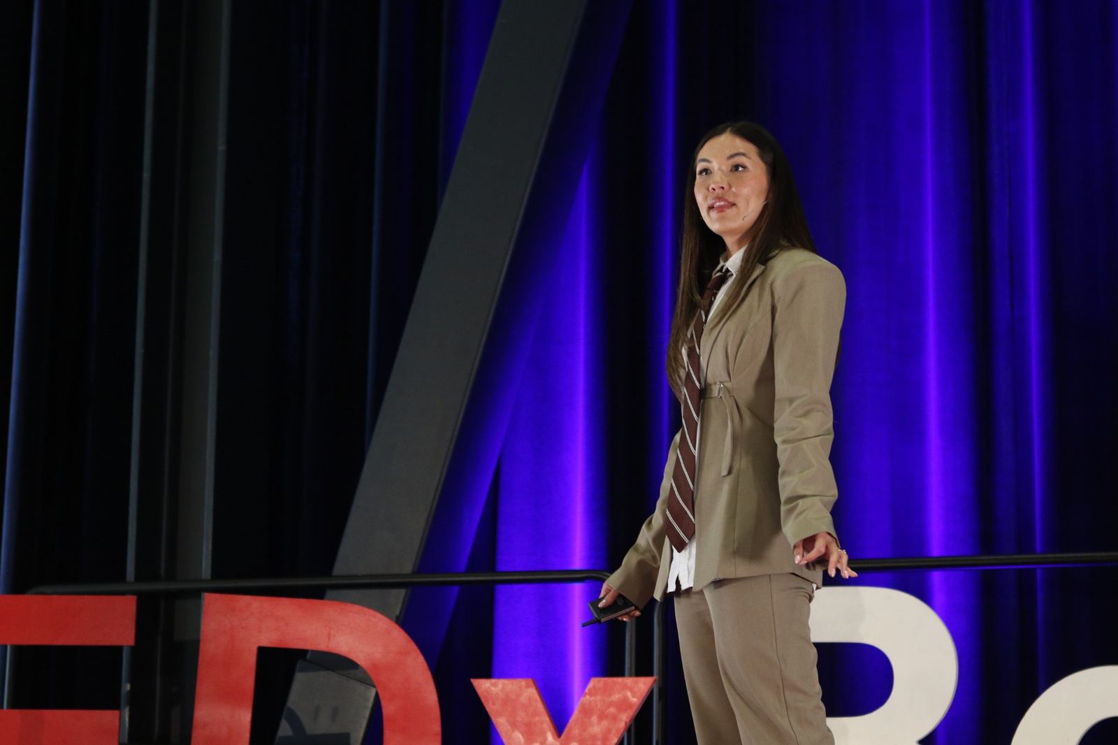 Taylor Krause on the TEDxBerkeley 2026 stage