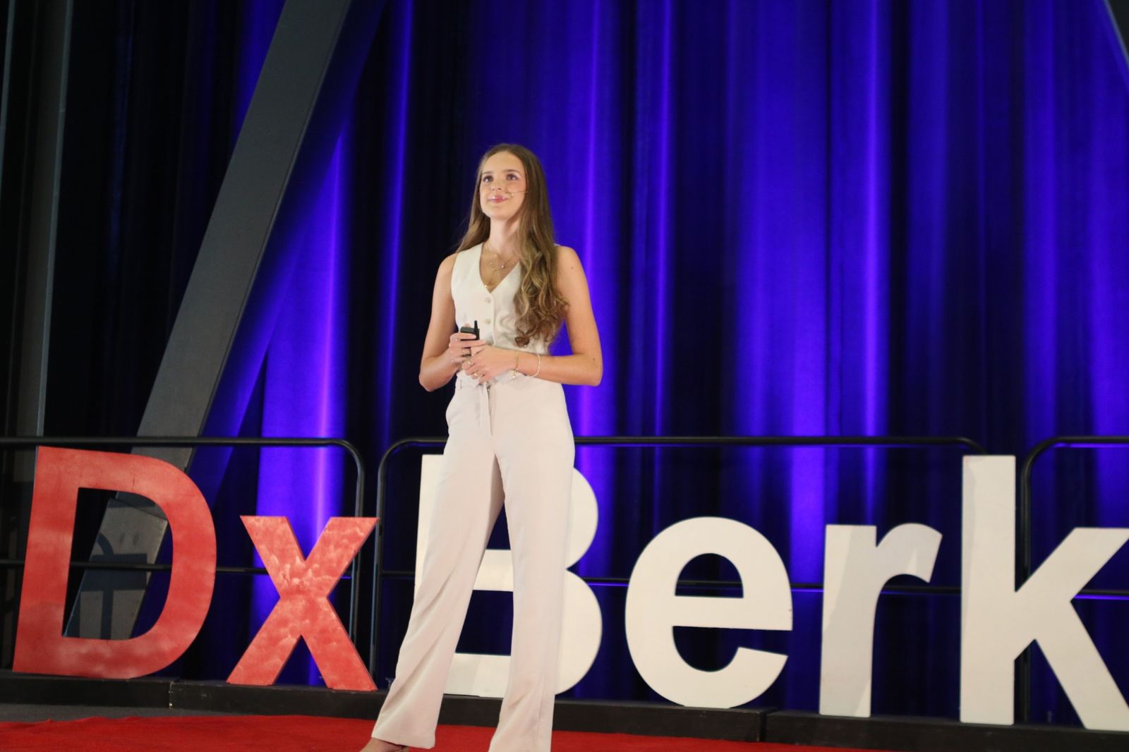 Jasmine Ornish on stage at TEDxBerkeley 2026